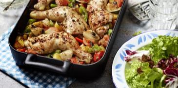 Hähnchenkeulen Gyros-Art