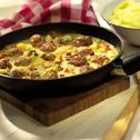 Hackbällchen in Birnen-Preiselbeer-Sauce