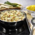 Spargelpfanne mit Studentenfutter