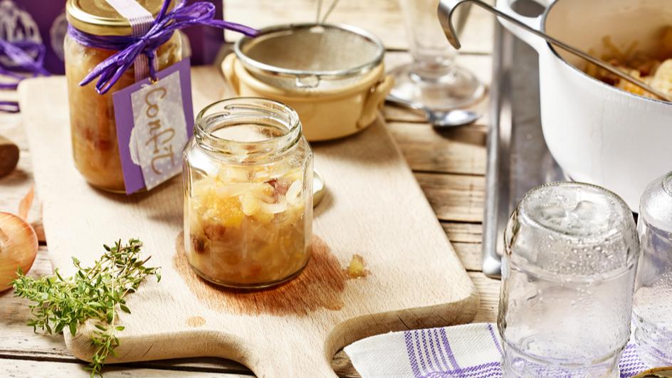 Zwiebel-Confit zum Verschenken