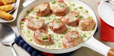 Medaillons mit Bacon und Senf