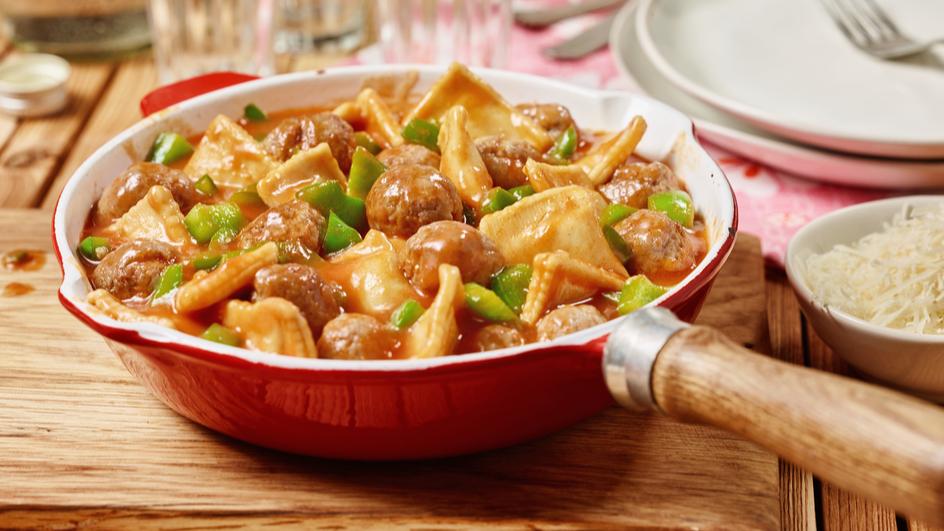 Ravioli alla peperonata