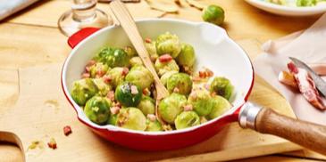 Rosenkohl mit Speck und Ingwer