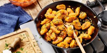 Kürbisgnocchi mit Kürbiskernschmelz