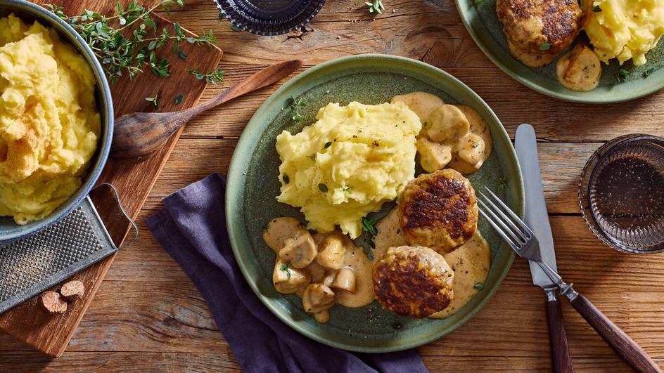 Schlemmer-Frikadellen mit Champignons