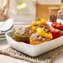 Gefüllte Paprikaschoten mit Tomatensauce