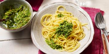 Linguine mit Bärlauch-Pesto