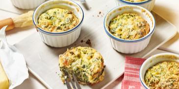 Kleine Spinat-Parmesan-Tartes