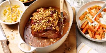 Kasselerbraten mit Haselnussglasur