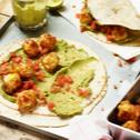 Taco mit Geflügel-Maisklößchen