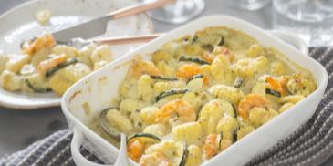 Garnelen-Gnocchi-Gratin