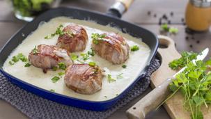 Champignon-Filet im Speckmantel