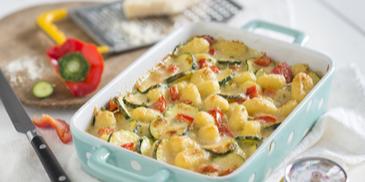 Buntes Gnocchi-Gratin