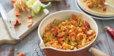 Gemüse-Reispfanne Djuvec-Art