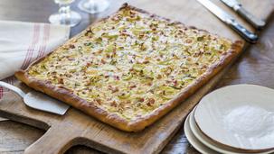 Zwiebelkuchen mit Lauch