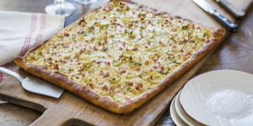 Zwiebelkuchen mit Lauch