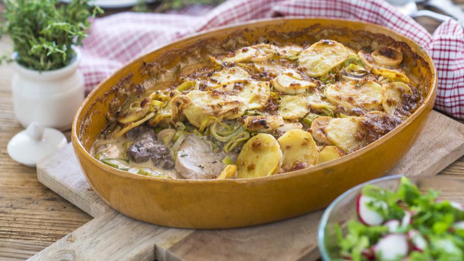 Elsässer Fleisch-Kartoffelauflauf