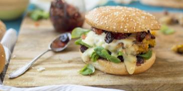 Winterburger mit Kürbis-Patty