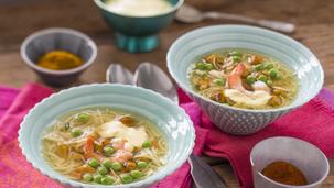Scharfe indische Hühnersuppe