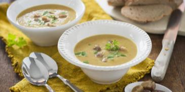 Maronencremesuppe mit  Weißwein