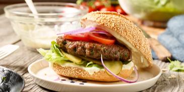 Burger mit Koriander