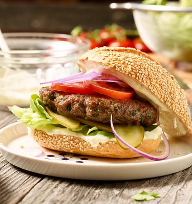 Burger mit Koriander