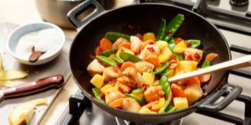 Fisch-Wok "süß-scharf"