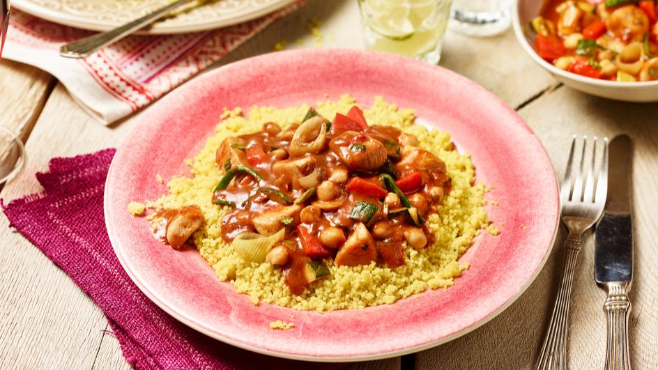 Couscous mit Hähnchenragout