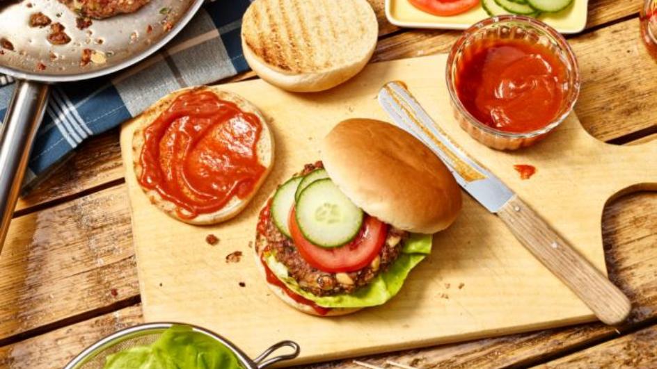 Vegetarischer Bean-Burger
