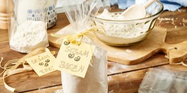 Backmischung für Sesam-Brezn zum Verschenken