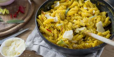 Kürbis Pasta mit Salbei