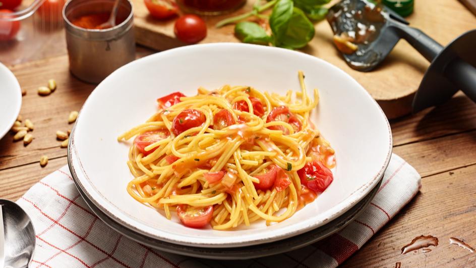 Spaghetti Napoli  "all in one" aus dem Thermomix