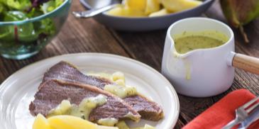 Tafelspitz mit Birnen-Meerrettich-Sauce