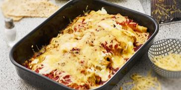 Gratinierte Pfannkuchen mexikanische Art