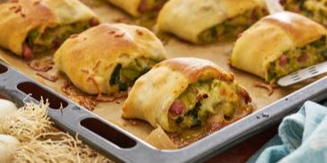 Lauch-Schinken-Schnecken