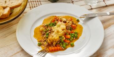 Buntes Gemüsegratin Bolognese