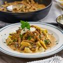 Jäger-Sahne-Schnitzel "Stroganoff"