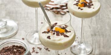 Mandarinen-Quark-Dessert