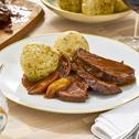 Rinderbraten mit Rotweinschalotten
