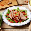 Rinderbraten mit karamellisiertem Gemüse