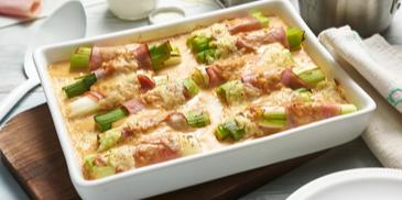 Lauch-Röllchen mit Schinken