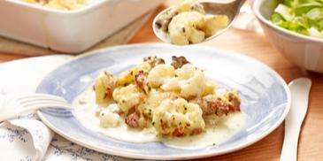 Blumenkohl-Hack-Gratin