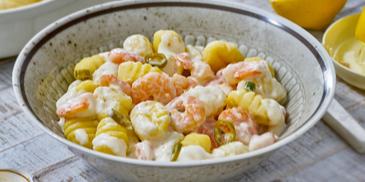 Gnocchi mit Garnelen-Sahne-Sauce