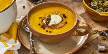 Kürbisschaumsuppe "Halloween"