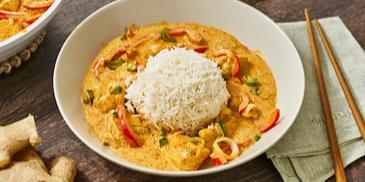 Hähnchen-Pfanne mit Kokosmilch