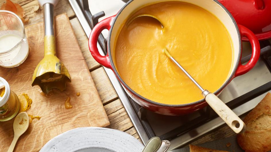 Süßkartoffel-Karotten-Suppe