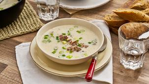Deftige Hackfleisch-Champignonsuppe