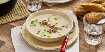 Deftige Hackfleisch-Champignonsuppe