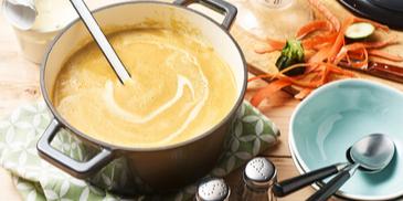 Zucchini-Möhrencremesuppe