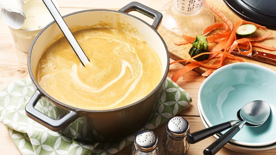 Zucchini-Möhrencremesuppe